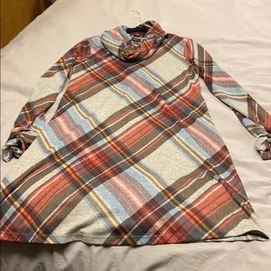 Cute plaid winter dress